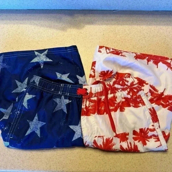 O’Rageous swim trunks.  Used 1x.   Smoke free home. - Picture 3 of 3